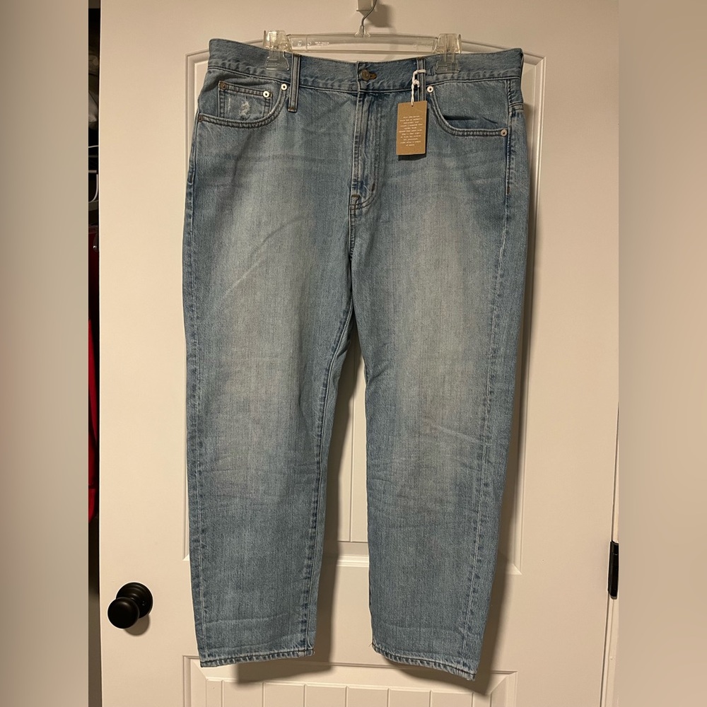 NWT Madewell Size 33 Petite Perfect Vintage Jean in Fitzgerald Wash